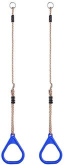 Kinderen Trapeze Bar Pull Up Gym Ringen Verstelbare Plastic Fitness Pull-ups Indoor Outdoor Pull Ring Speeltuin Swing Apparatuur blauw