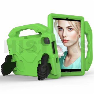 Kinderen Veilig Eva Shockproof Shell Voor Huawei Matepad T8 8 "Tablet Pc Model: kobe2-L03 Kob2-L09 Draagbare Kickstand Cover Case groen