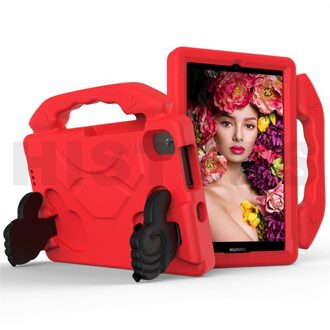 Kinderen Veilig Eva Shockproof Shell Voor Huawei Matepad T8 8 "Tablet Pc Model: kobe2-L03 Kob2-L09 Draagbare Kickstand Cover Case Rood