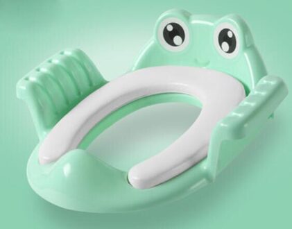 Kinderen veiligheid baby bescherming toiletbril stijl zachte kids wc draagbare potty seat Zilver