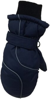 Kinderen Verdikte Warme Ski Handschoenen Winter Leuke Waterdicht En Winddicht Outdoor Sport Handschoenen Kids Wanten Voor 4-8yrs dblue