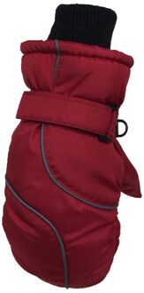 Kinderen Verdikte Warme Ski Handschoenen Winter Leuke Waterdicht En Winddicht Outdoor Sport Handschoenen Kids Wanten Voor 4-8yrs Rood