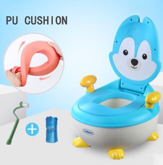 Kinderen wc kinderpotje jongen meisje 1-6 jaar oude cartoon baby wc potje voor gratis potje borstel + cleaning bag Beige