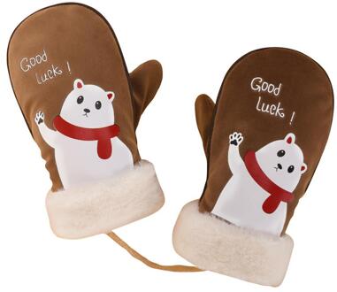 Kinderen Winter Warme Handschoenen Jongens Meisjes Waterdicht Winddicht Antislip Sneeuw Wanten Uitgebreide Pols Skiën Sport Handschoenen