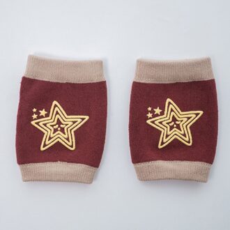 Kinderen Zachte Anti-slip Elbow Kussen Kruipen Kniebeschermer Baby Peuter Baby Safe Katoen Kinderen Doek 0-3Y Bruin