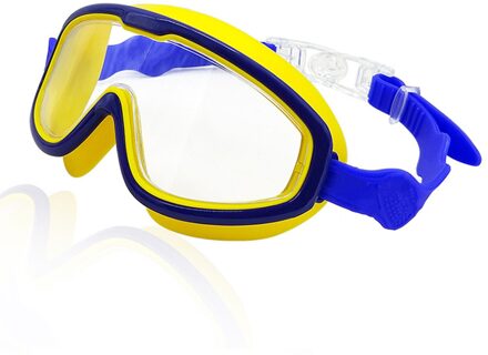 Kinderen Zwembril Anti-Fog Zomer Zwembad Bril Transparant Frame Dving Speelgoed Kinderen Zwemmen Bril diep blauw