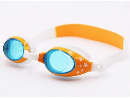 Kinderen Zwembril Een Stuk Anti-fog met Hard Case, Kids Duiken Bril voor Jongens & Meisjes geel wit
