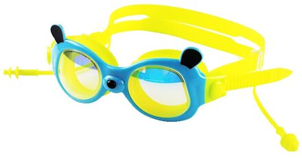 Kinderen Zwemmen Goggle Anti Fog Hd Duiken Bril Voor Zwemmen Brillen Geschikt Voor 5 Tot 12 Jaar Jongens Meisjes kind geel