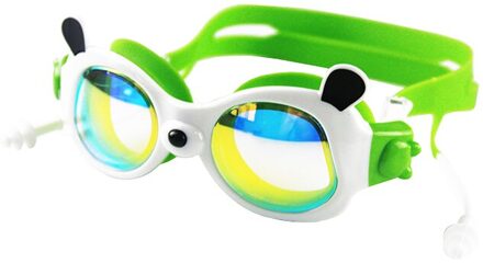 Kinderen Zwemmen Goggle Anti Fog Hd Duiken Bril Voor Zwemmen Brillen Geschikt Voor 5 Tot 12 Jaar Jongens Meisjes kind groen