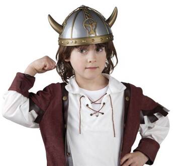 kinderhelm Viking Jord jongens one size grijs