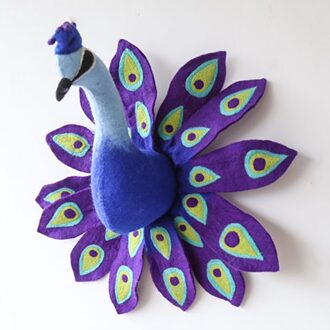 Kinderkamer Decoratie 3D Dier Hoofden Flamingo Pauw Hoofd Muur Opknoping Decor Voor Kinderen Kamer Kinderkamer Ornament