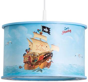 Kinderkamer hanglamp Capt'n Sharky lichtblauw