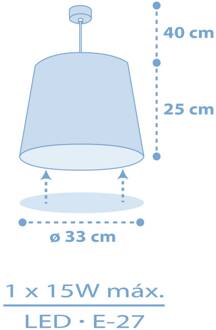 Kinderkamer hanglamp Star Light soft blauw 82212T