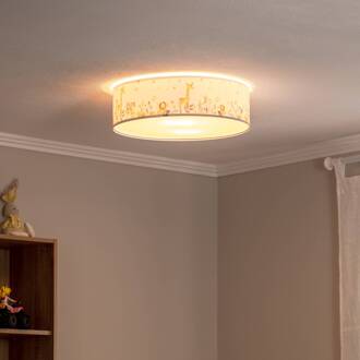 Kinderkamer plafondlamp Max, Ø 50 cm wit, bont