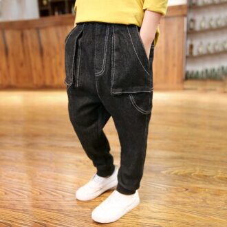 Kinderkleding Herfst Kinderen Denim Broek Baby Jongens Broek Gun Katoen Potlood Broek Lente Leggings Jongen Wilde Jeans 8T