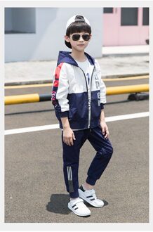 Kinderkleding Jongens Voorjaar Pak Pak Mid-Grote Jongens Knappe Lente En Herfst Sport In Koreaanse mode 11 T