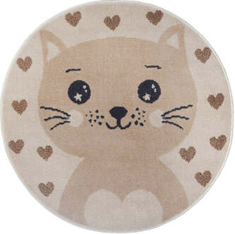 Kinderkleed Kitty Rond - Creme Xcm - - Dekbed-Discounter.nl