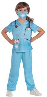 Kinderkostuum Dokter Emma Blauw