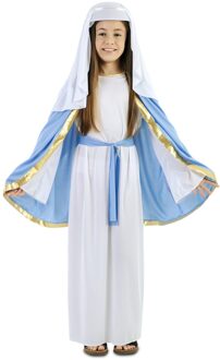 Kinderkostuum Heilige Maria Wit - Transparant, Blauw