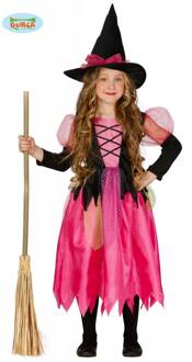 Kinderkostuum heks Grace Roze