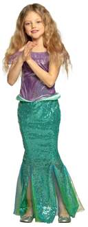 Kinderkostuum Mermaid princess Multikleur - Print