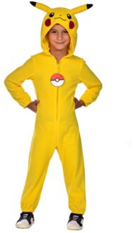 Kinderkostuum Pokemon Pikachu Onesie, 4-6 jaar Multikleur