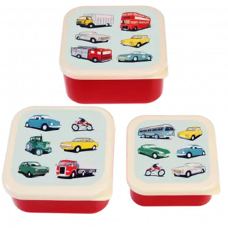 kinderlunchtrommel road trip set van 3 Rood