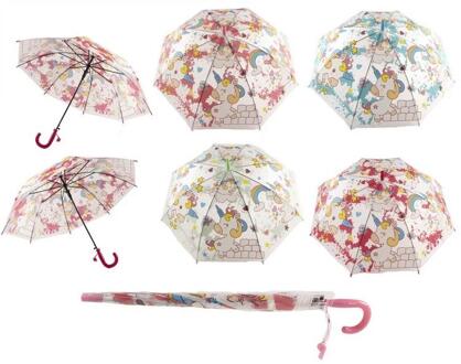Kinderparaplu unicorn 50cm verschillende