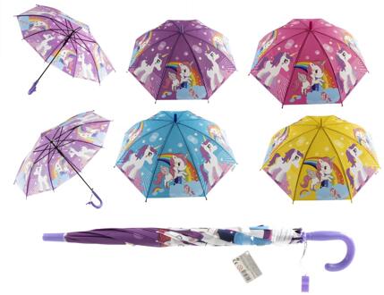 Kinderparaplu unicorn 65cm verschillende
