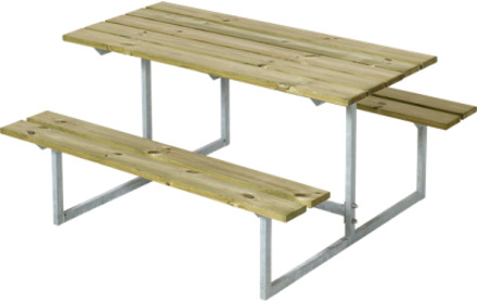 Kinderpicknicktafel vuren geimpregneerd | Basic 110 x 110 x 57 cm (B x L x H) Bruin