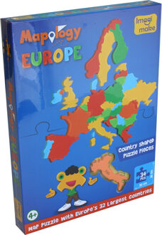 Kinderpuzzel Europe (ENG) foam puzzle | Imagi Make