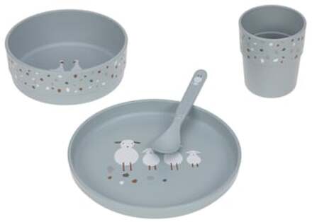 Kinderservies set - Tiny Farmer Sheep/Goose blue Multikleur