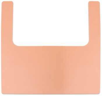 Kinderstoel Placemat Waterdichte Hittebestendige Kids Baby Tafel Herbruikbare Tafel Mat Antislip Siliconen Stoel Placemat Draagbare abrikoos