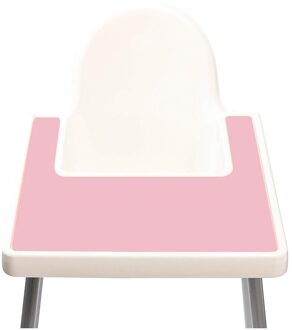 Kinderstoel Placemat Waterdichte Hittebestendige Kids Baby Tafel Herbruikbare Tafel Mat Antislip Siliconen Stoel Placemat Draagbare blozen roze