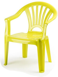 Kinderstoel van kunststof - lime groen - 35 x 28 x 50 cm - tuin/camping/slaapkamer