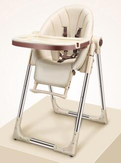 Kinderstoel Voor Voeden Authentieke Draagbare Babyzitje Booster Seat Verstelbare Vouwen Stoelen Voor Kinderen Voor Beige