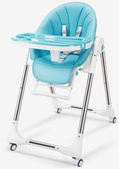 Kinderstoel Voor Voeden Authentieke Draagbare Babyzitje Booster Seat Verstelbare Vouwen Stoelen Voor Kinderen Voor lucht blauw