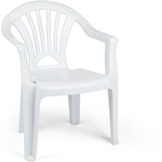 Kinderstoelen wit kunststof 35 x 28 x 50 cm