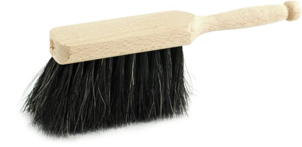 Kinderstoffer/handveger met houten handvat 18 cm