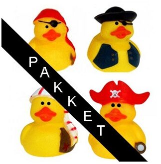 Kinderverjaardag uitdeel badeendjes Piraat