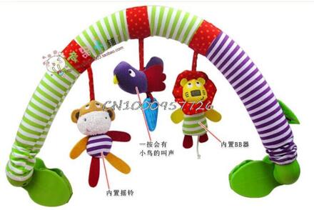 Kinderwagen Auto Clip Opknoping Seat & Wandelwagen Speelgoed Oceaan Bos Sky Flying Dier Mobiele Rammelaar Speelgoed 20% Off