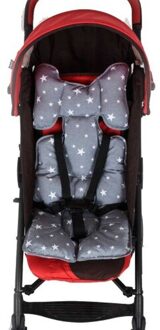 Kinderwagen En Auto Zitkussen-Grijze Ster
