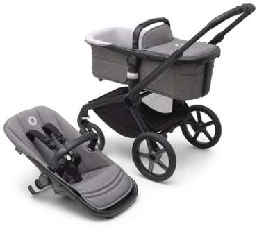 Kinderwagen Fox 5 Basis Black /Grey Melange Grijs