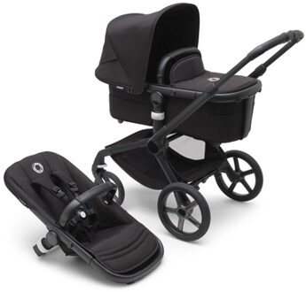 Kinderwagen Fox 5 met reiswieg en zitje Black/Midnight Black Zwart