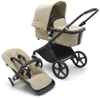 Kinderwagen Fox Cub met reiswieg en zitje Black /Desert Beige