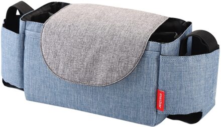 Kinderwagen Organizer Multifunctionele Kinderwagen Zak Opknoping Storage Pack Draagbare Fles Zakken Outdoor Opslag Pouch Accessoires blauw