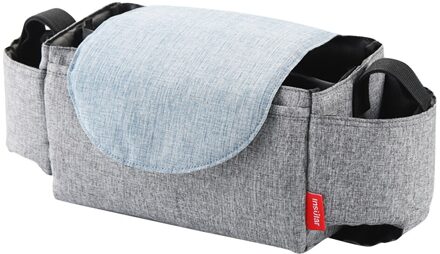 Kinderwagen Organizer Multifunctionele Kinderwagen Zak Opknoping Storage Pack Draagbare Fles Zakken Outdoor Opslag Pouch Accessoires grijs