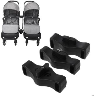 Kinderwagen Plastic Nestelen Insert Fittings Voor Yoyaplus Wandelwagen Connector 3 Packs Zwart