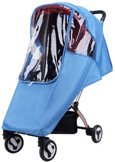 Kinderwagen Regenhoes Waterdicht Winddicht Wandelwagen Accessoires Voor Kinderwagen Stofdicht Cover Voor 90% Baby Winkelwagen blauw