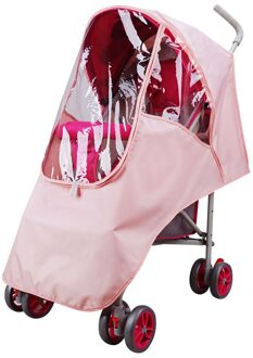 Kinderwagen Regenhoes Waterdicht Winddicht Wandelwagen Accessoires Voor Kinderwagen Stofdicht Cover Voor 90% Baby Winkelwagen roze